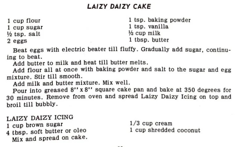 Laizy Daizy Cake
