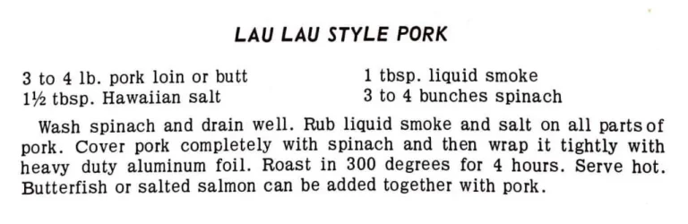 Lau Lau Style Pork