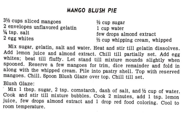 Mango Blush Pie