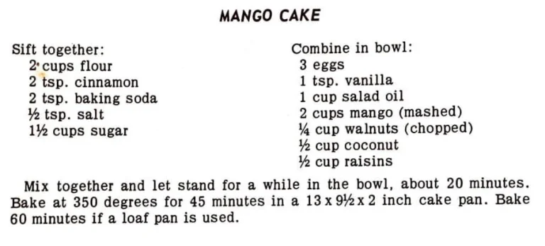 Mango Cake