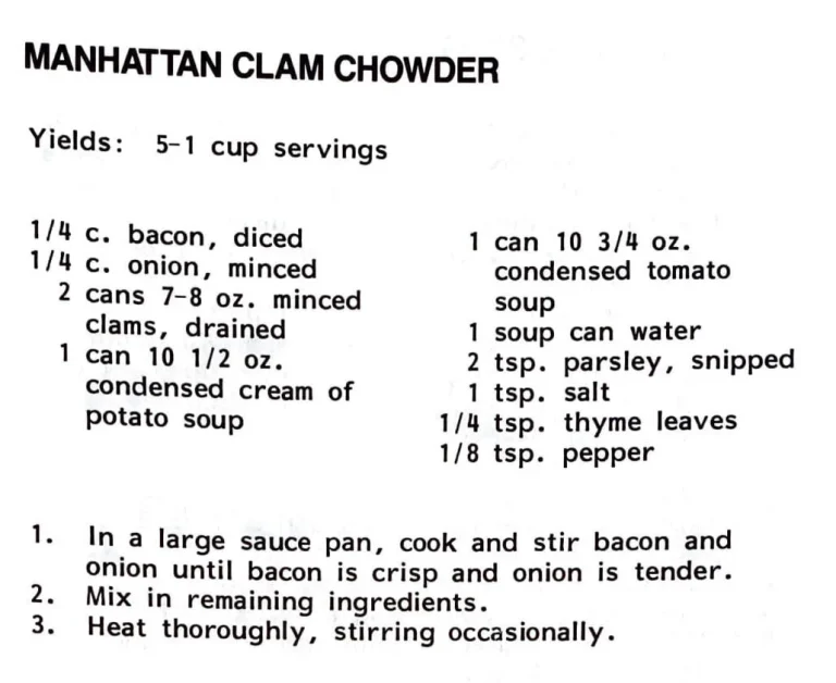 Manhattan Clam Chowder