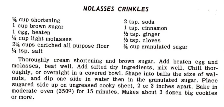 Molasses Crinkles