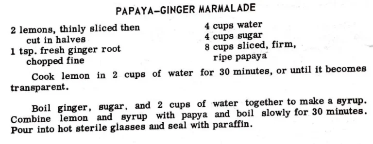 Papaya-Ginger Marmalade