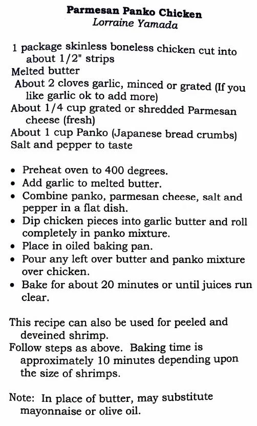 Parmesan Panko Chicken