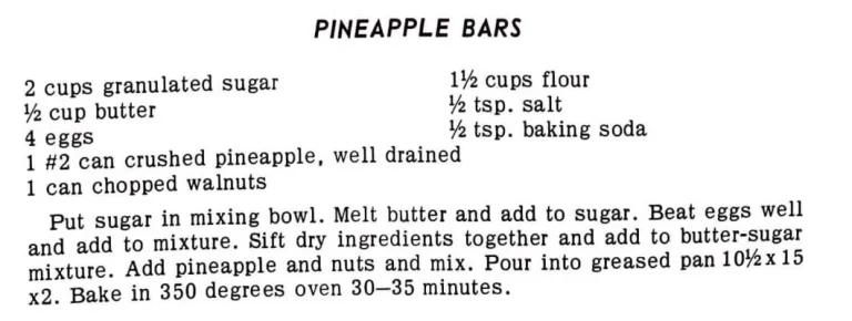 Pineapple Bars