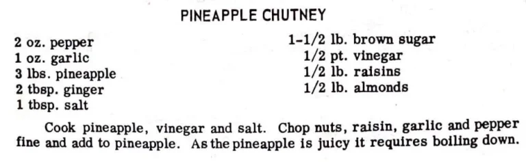 Pineapple Chutney