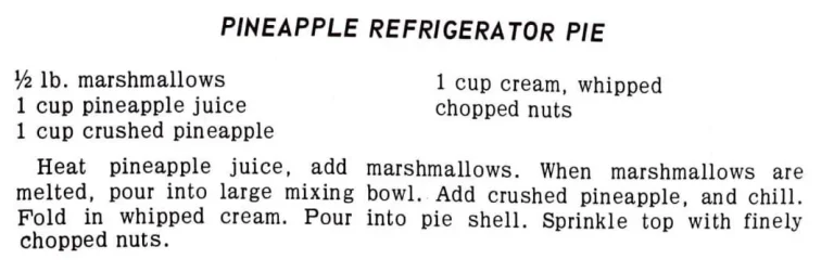 Pineapple Refrigerator Pie