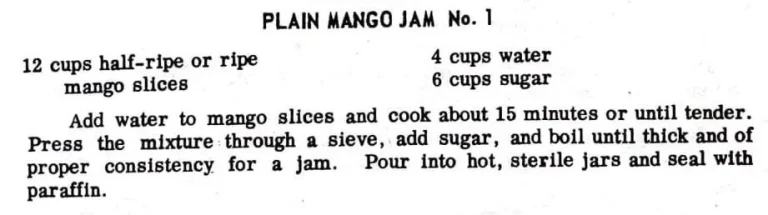 Plain Mango Jam No. 1