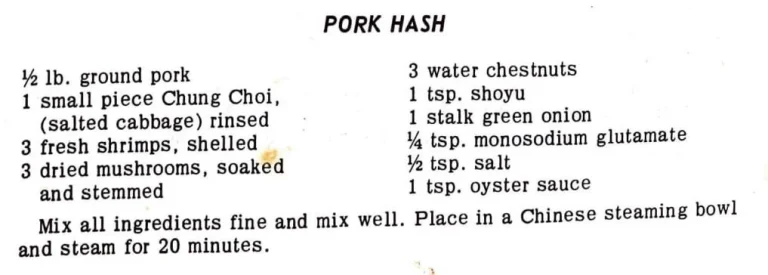 Pork Hash