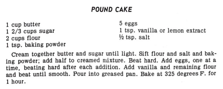 Pound Cake