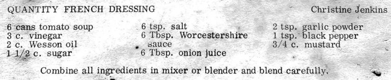 Quantity French Dressing