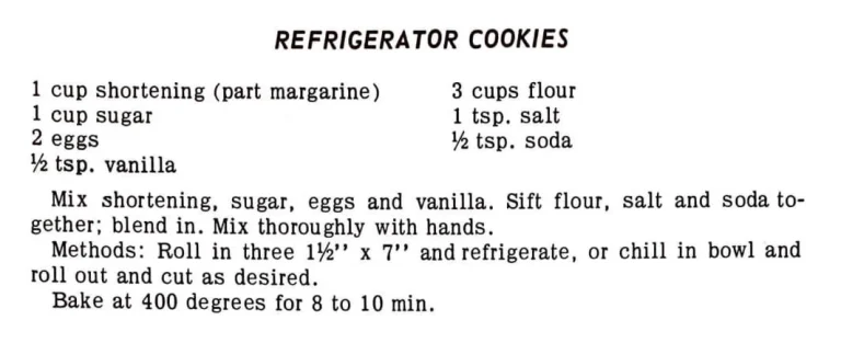 Refrigerator Cookies III