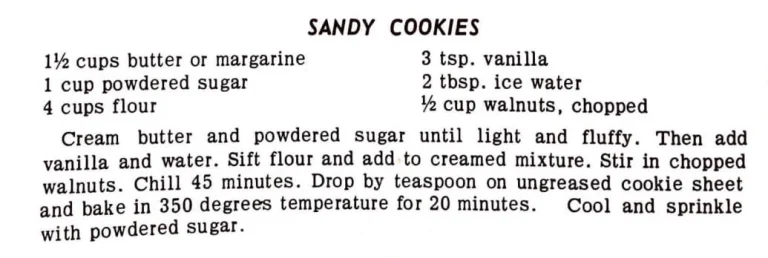 Sandy Cookies