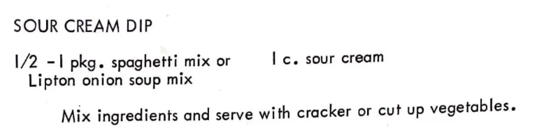 Sour Cream Dip