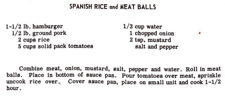 Spanish Rice and Meat Balls