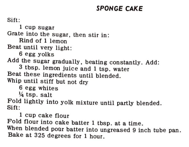 Sponge Cake