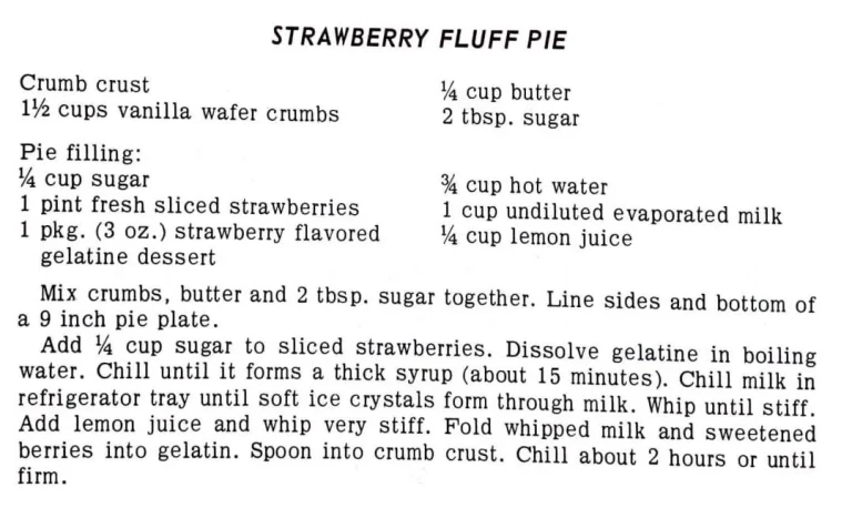 Strawberry Fluff Pie