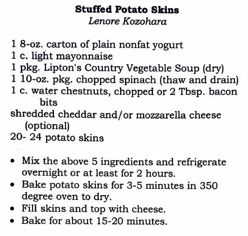 Stuffed Potato Skins