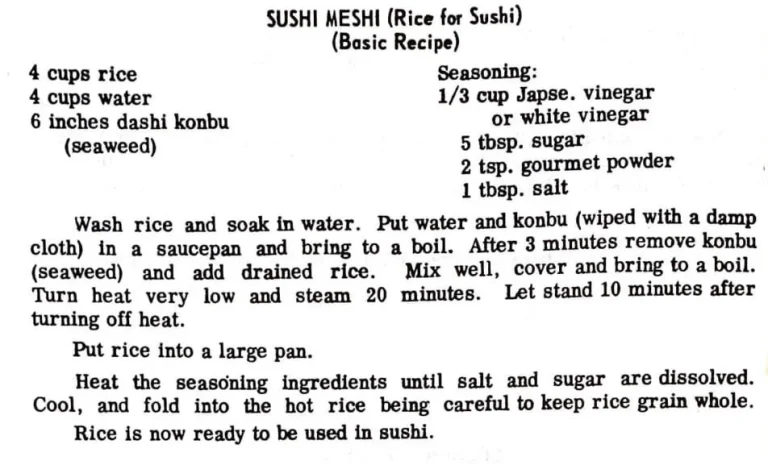 Sushi Meshi (Rice for Sushi)