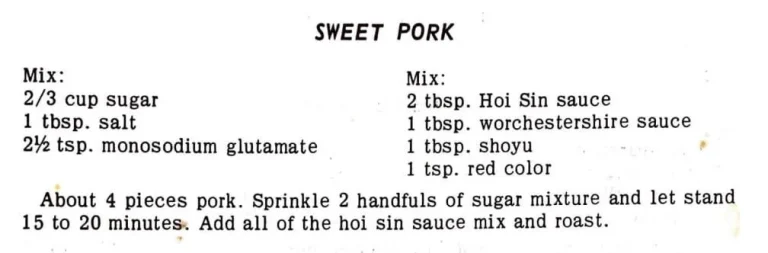 Sweet Pork