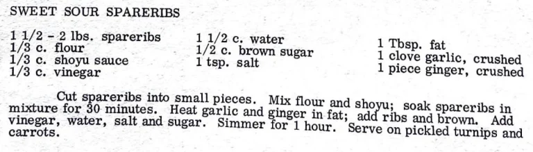 Sweet Sour Spareribs