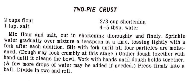 Two-Pie Crust