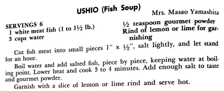 Ushio (Fish Soup)