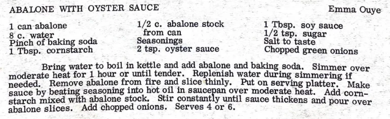 Abalone With Oyster Sauce