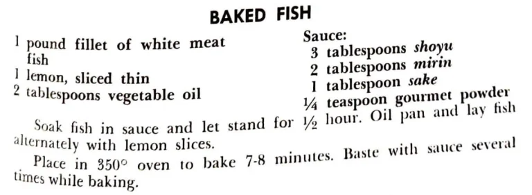 Baked Fish