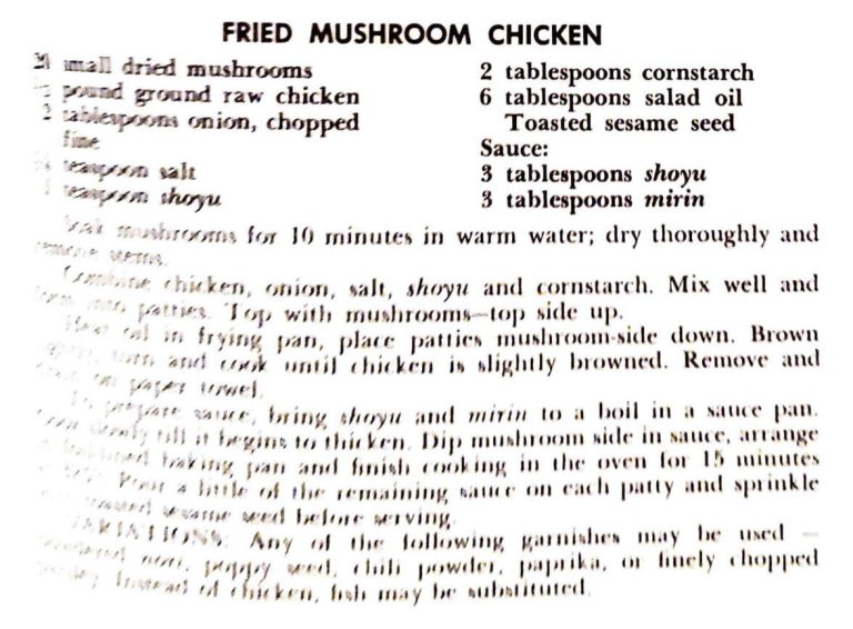 Fried Mushroom Chicken