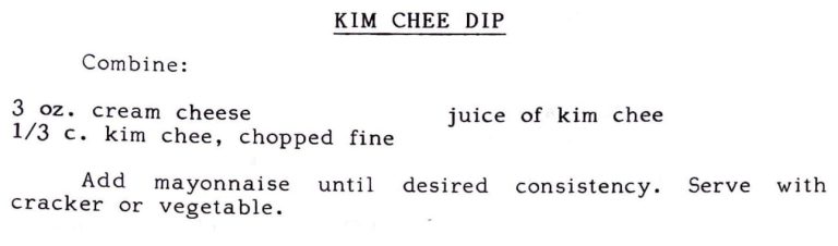 Kim Chee Dip #2