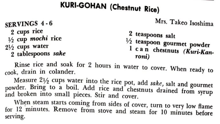 Kuri-Gohan (Chestnut Rice)