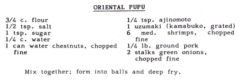 Oriental Pupu