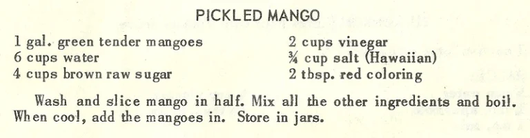 Pickled Mango #2
