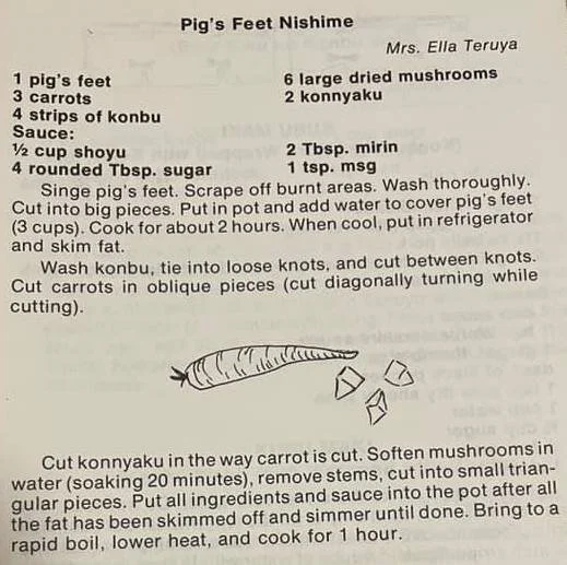 Pig’s Feet Nishime