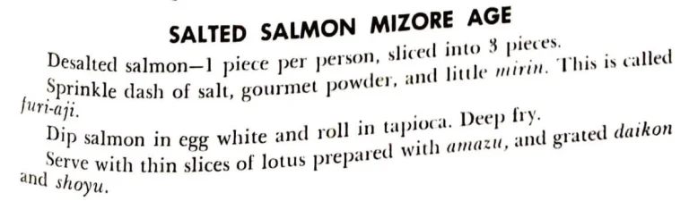 Salted Salmon Mizore Age