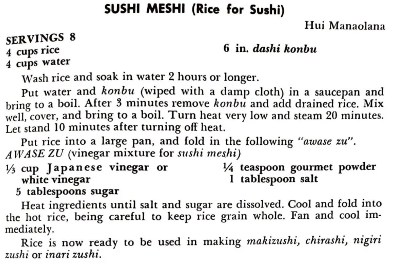 Sushi Meshi (Rice for Sushi)