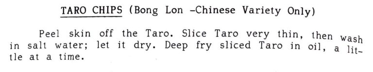 Taro Chips (Bong Lon – Chinese Variety Only)