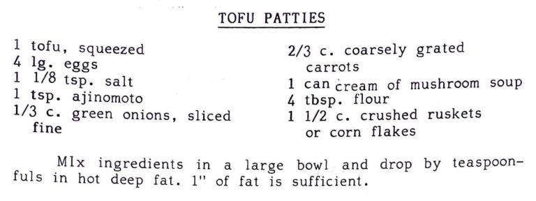 Tofu Patties