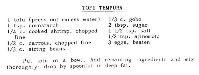 Tofu Tempura