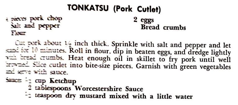 Tonkatsu (Pork Cutlet