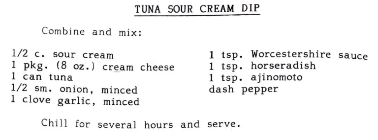 Tuna Sour Cream Dip