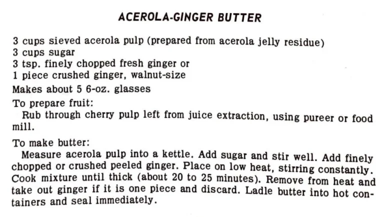 Acerola-Ginger Butter