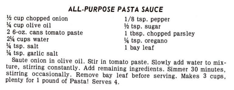 All-Purpose Pasta Sauce