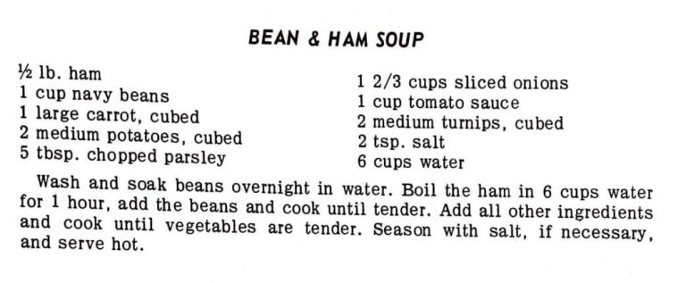 Bean & Ham Soup