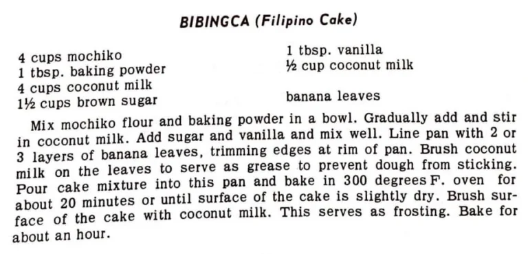 Bibingca (Filipino Cake)