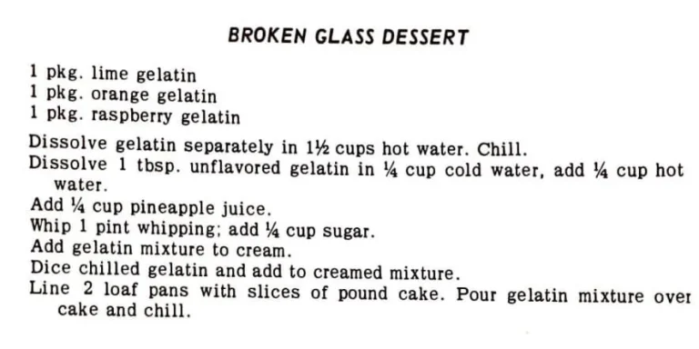 Broken Glass Dessert