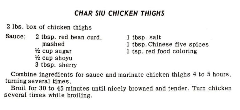 Char Siu Chicken Thighs