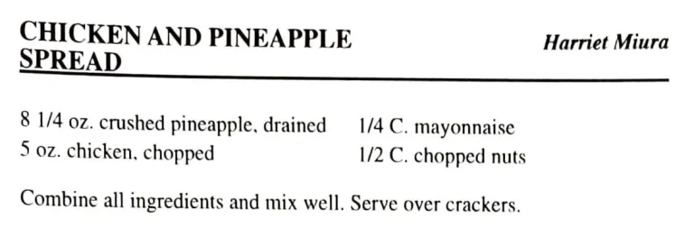 Chicken and Pineapple Spread