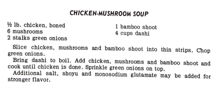 Chicken-Mushroom Soup